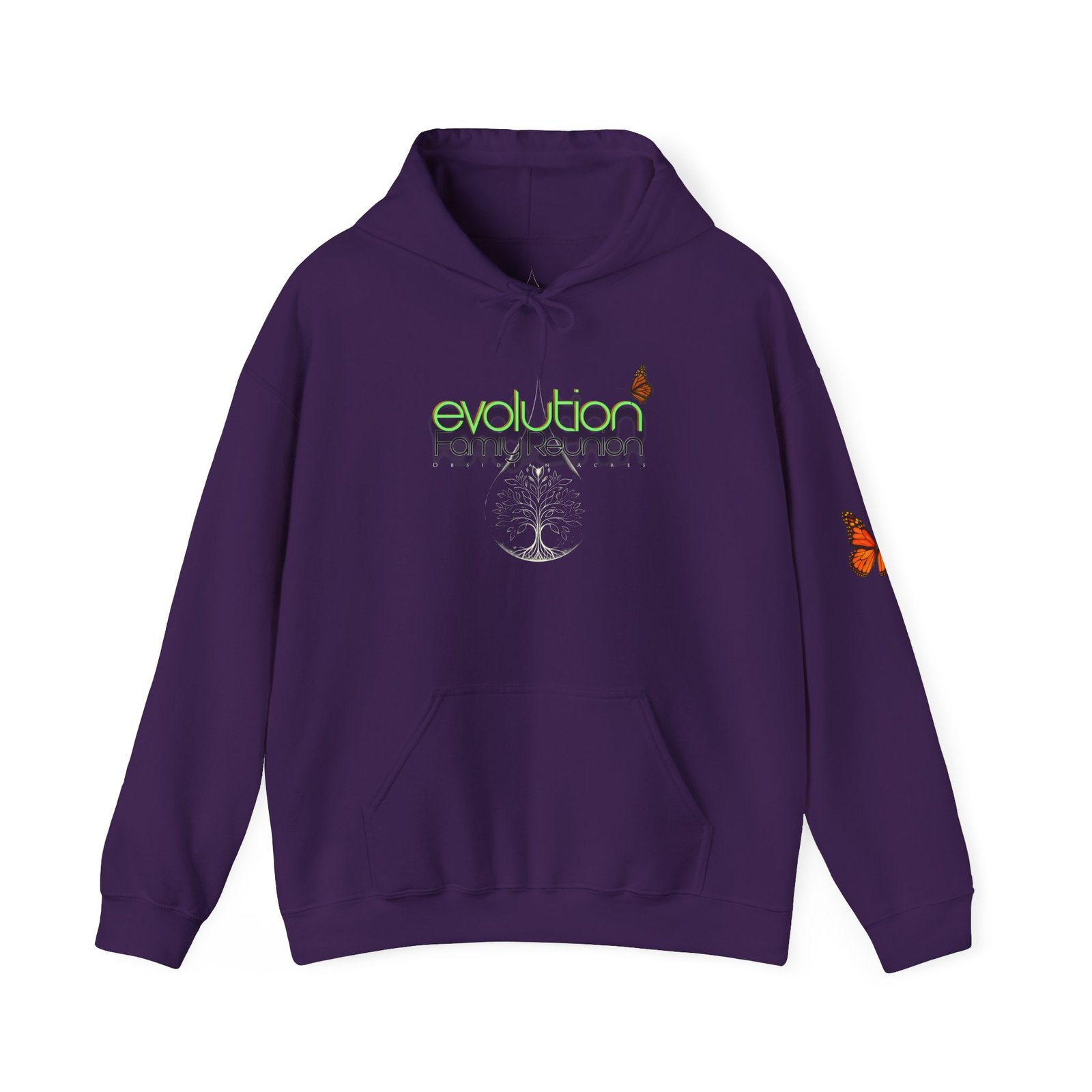 π¦ EVO Society Personalized Butterfly Hoodie β Obsidian Acres 2025 - Image 12