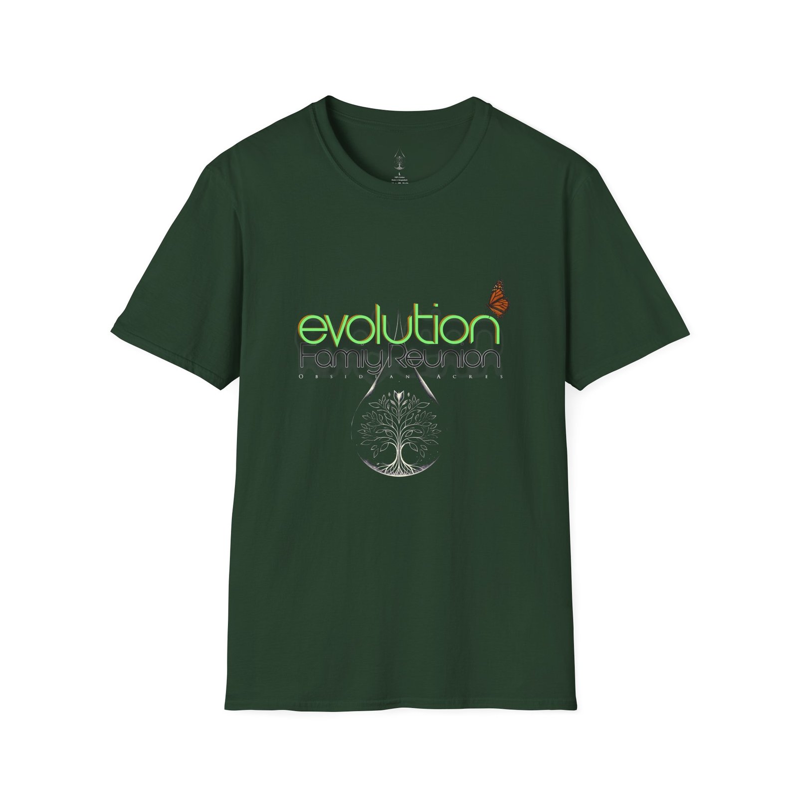 π¦ EVO Society Cosmic Butterfly Tee β Obsidian Acres 2025 - Image 7