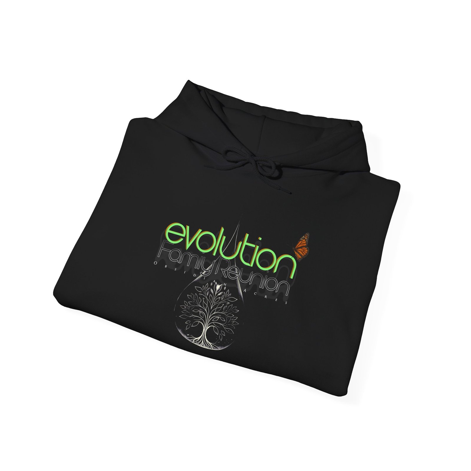 π¦ EVO Society Personalized Butterfly Hoodie β Obsidian Acres 2025 - Image 3