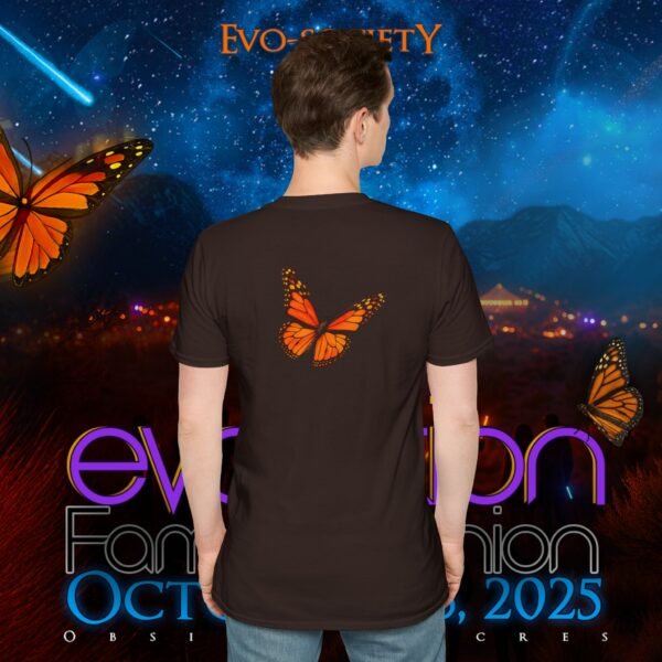 🦋 EVO Society Cosmic Butterfly Tee — Obsidian Acres 2025 - Image 6
