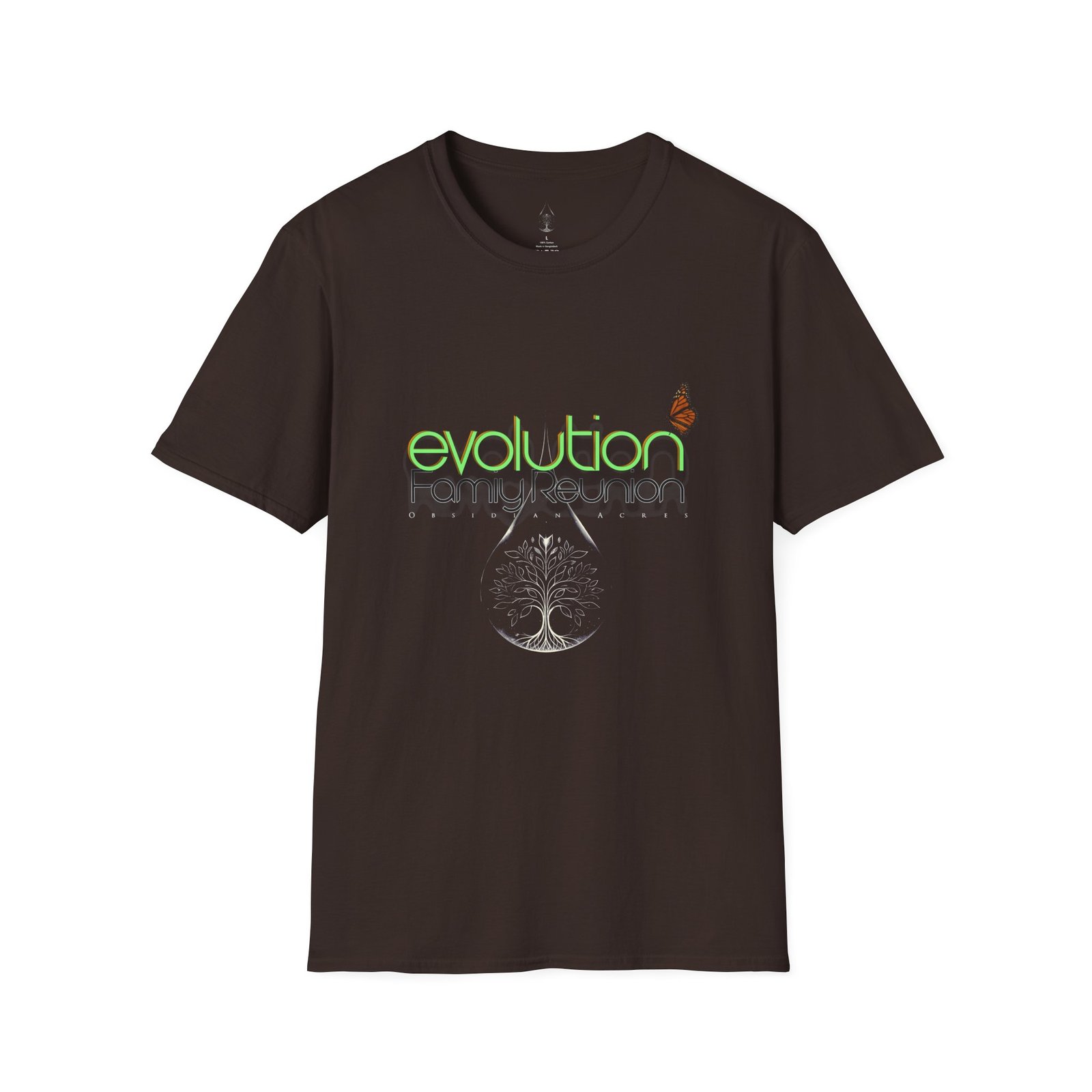 π¦ EVO Society Cosmic Butterfly Tee β Obsidian Acres 2025